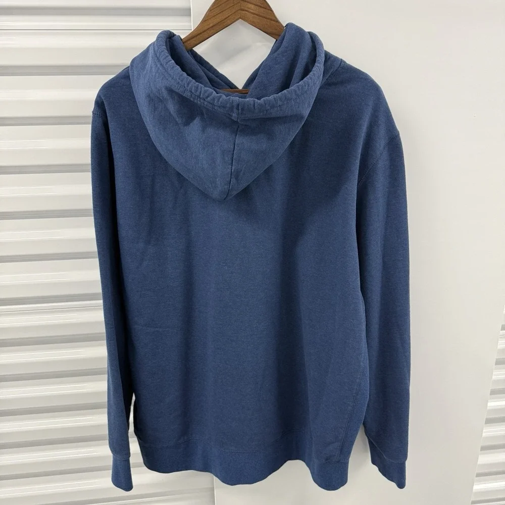 The North Face Hoodie Mens XXL Blue Pullover Heritage Logo Patch Sweatshirt